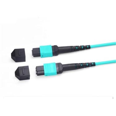 Imagem de 12-Fiber MPO-MPO OM3 Fiber Patch Cord - 3-m/15m Length, Type A/B(50M,12C female-male A)