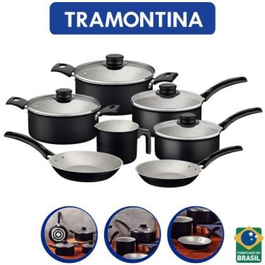 Imagem de Jogo Conjunto de Panela Tramontina Antiaderentes 7 peças com Frigideir