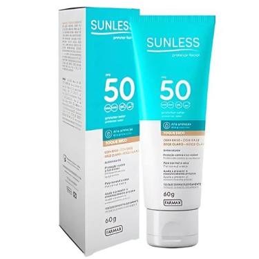 Imagem de Protetor Solar Facial Fps50 Sunless 60g Toq. Seco Bege Claro