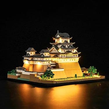 Imagem de LocoLee LED Light Kit for Lego Himeji Castle 21060, Lego Architecture Castle Creative Lighting Set Accessories Compatible with Lego 21060 Building Set (Lights Only, No Models)