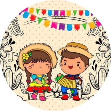 Imagem de Painel Redondo Veste Facil 1,50m Festa Junina (FJN099)