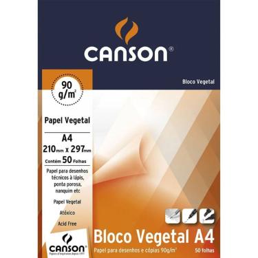 Imagem de Bloco A4 90g-m² Vegetal 50 Folhas - Canson