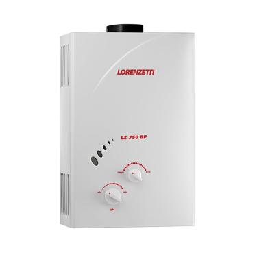 Imagem de Aquecedor De água A Gás Lz 750bp Lorenzetti Glp (gás Liquefeito De Petróleo)