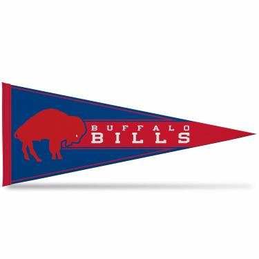 Imagem de Rico Industries Flâmula de feltro macio NFL Buffalo Bills Retro 30 cm x 76 cm - EZ para pendurar - Decoração de casa (sala de jogos, caverna masculina, quarto)
