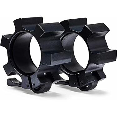 Imagem de Berfea Grampos Para Barra, Olímpicos, Pesos Em Liga De Alumínio, Coleira Liberação Rápida, Grampo Giratório Com Trava Halteres 2" Levantamento Peso E Treinamento Força, 1 Par