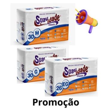 Imagem de Kit 2 Fraldas Geriatrica Descartavel Suavidade Classic, M