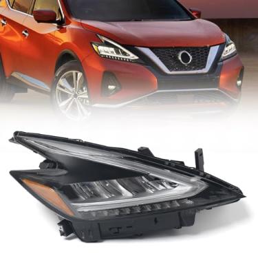 Imagem de Huray Conjunto de farol de LED direito adequado para Nissan Murano 2019 2020 2021 RH OE Farol de fábrica com substituição de luz de cabeça DRL para NI2503270 lado do passageiro