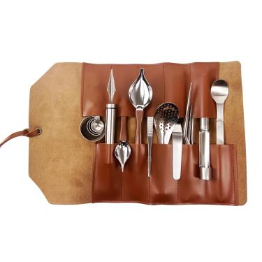 Imagem de DUEBEL Kit de chapeamento profissional Chef, conjunto de 12 peças de chapeamento culinário, aço inoxidável (12 peças)
