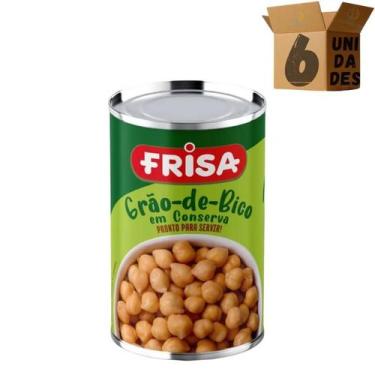 Imagem de Kit 6 Grão De Bico Frisa Em Conserva 260g