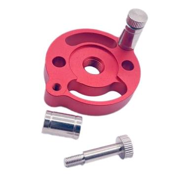 Imagem de Bothyi Gabarito de cavilha autocentrante Gabarito de cavilha Equipamento de oficina Localizador de centro Ferramenta de marcenaria de alto desempenho Guia de, Vermelho