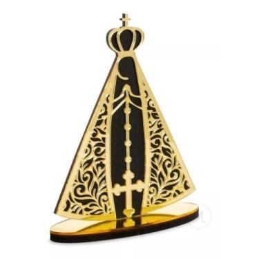 Imagem de Nossa Senhora Aparecida Enfeite Acrílico Para Mesa Casa - NoBrand