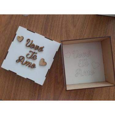 Imagem de Caixa com Tampa -Personalização 3d mdf - NoBrand