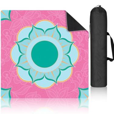 Imagem de Breling Mahjong Mat for Table, 31. 5" Anti Slip and Noise Reduction Mahjong Table Cover, Large Gaming Mat with Carrying Bag for Poker, Dominoes, Card and Board Games(Mandala)