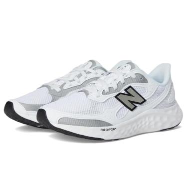 Imagem de New Balance Tênis de corrida feminino Fresh Foam Arishi V4, Nb branco/prata metálico/preto, 7.5