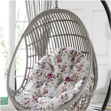 Imagem de Almofada De Cadeira Suspensa Ao Ar Livre à Prova D'água Grossa, Substituição Resistente Ao Sol Para Cadeira De Balanço Egg Hammock, Almofada De Assento De Cesta Suspensa, Multicolor B.