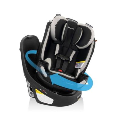 Imagem de Cadeirinha de Carro Rotativa Evenflo Revolve360 Slim 2 em 1 com Capa de Limpeza Rápida