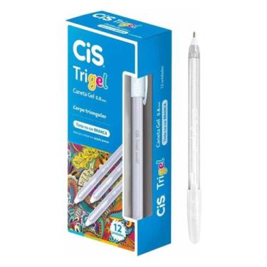 Imagem de Caneta em Gel Cis Trigel Fashion/Pastel Cx 12 Unidades Escrita Macia P