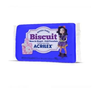 Imagem de Massa De Biscuit Acrilex 90g Colorida - Escolha As Cores, Azul Cobalto