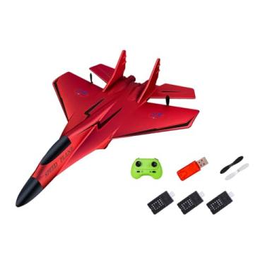 Imagem de simhoa Planador de avião RC, brinquedo voador, lembrancinha de festa, 150 m de altura, fácil de controlar, para presentes de aniversário de crianças, Vermelho