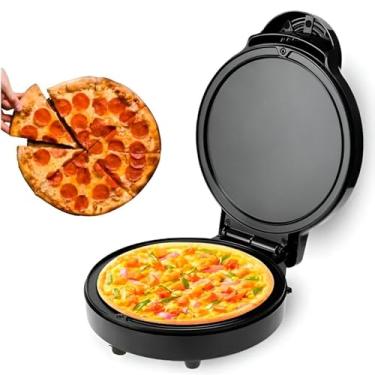 Imagem de Máquina Mini Forno Grill Elétrico Redondo 220v 1000W Ideal Para Pizza Churrasco Legumes Ovos