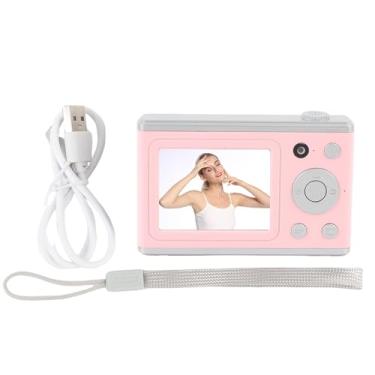 Imagem de GOWENIC Câmeras Digitais 4K para Fotografia, Câmera de Vlogging de 64MP para YouTube Com Espelho de Selfie Leve de Enchimento LED, Câmeras Digitais de Apontar e Disparar, Câmeras (Róseo)