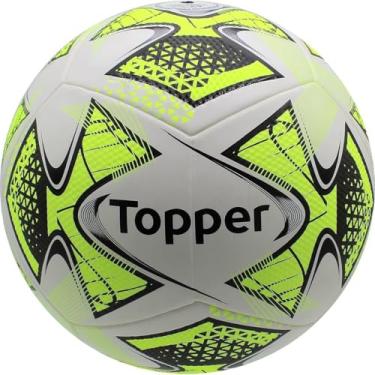 Imagem de Bola de Futebol Society Topper 22 Oficial, Tamanho Nº 5, Costurada à Mão, Uso em Campo Sintético, Treino e Jogo, Adulto e Infantil