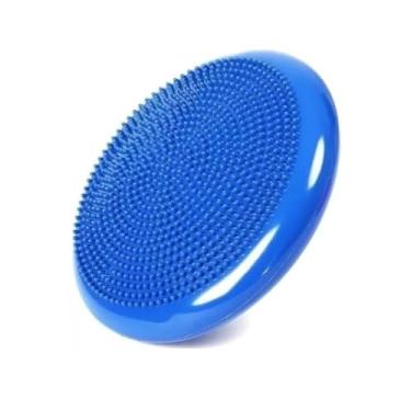 Imagem de Almofada Disco Equilíbrio Inflável Exercícios Fitness 33cm até 150kg (Azul)
