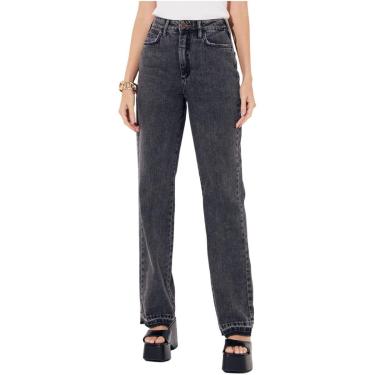 Imagem de Calça Jeans Sommer Reta Slim Estonada Preto Tam. 38-Feminino