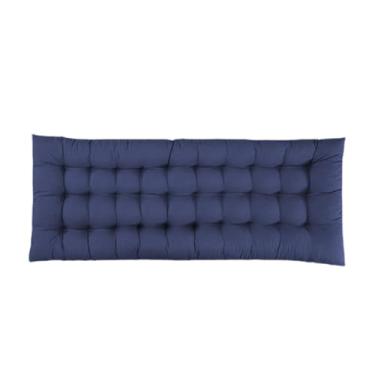 Imagem de Dualoai Almofada Espessa para Cadeira de Pátio, Medidas 48 Cm X 120 Cm X 8 Cm, Azul escuro, Tamanho real