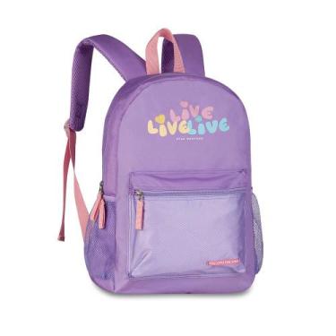 Imagem de Mochila Escolar Live Free Yourself Clio, Lilás