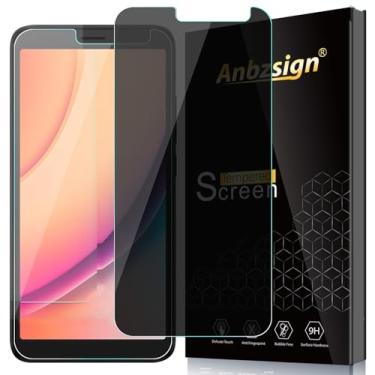 Imagem de Anbzsign Pacote com 2 protetores de tela de vidro temperado de privacidade para TCL K11, filme privado antiespião 9H, antiarranhões, compatível com capas.