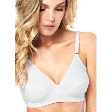 Imagem de Sutiã Sustentação Classic Algodão Del Rio Ref.40707, 42, Branco