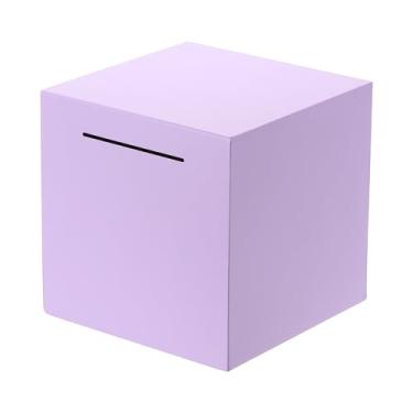 Imagem de PATIKIL Cofrinho para adultos, cofrinho de metal roxo inquebrável deve quebrar para abrir caixa de dinheiro para ajudar a economizar dinheiro moeda caixa para cheques de dinheiro, 14 cm