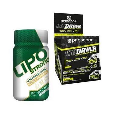 Imagem de Lipo Strong + Isodrink 15 Sachês 33g - presence, Limão