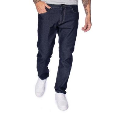 Imagem de Calça Jeans Masculina Dixie Modelagem Reta Azul Escuro, Azul escuro, 4
