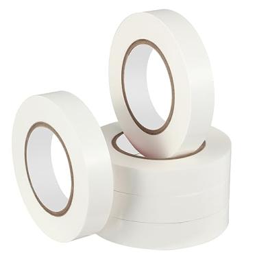 Imagem de Frienda Fita de vinil para piso com 5 rolos, fita para marcação de piso ao ar livre, equipamento de marcação de campo para distanciamento social, academias, atletismo, equipamentos, tráfego intenso