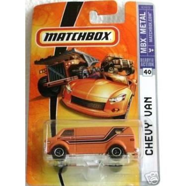 Imagem de Mattel Matchbox 2007 Escala 1:64 Laranja Chevy Van Die Cast Car #40