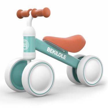 Imagem de Kinderland Toys Bicicleta de Equilíbrio Bebê 12 Meses | Presente 1 Ano Menina | Brinquedo de Montar Sem Pedal | Bike Infantil Rosa com Rodas Silenciosas | Brinquedo Educativo (Verde)