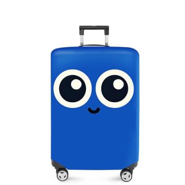 Imagem de ANNA QUEEN Capa de mala com flores, protetor de mala, capa de viagem para bagagem de 50 a 86 cm, acessórios de viagem de elastano extensível e lavável, #14, L(fits 28-30Inch suitcase)