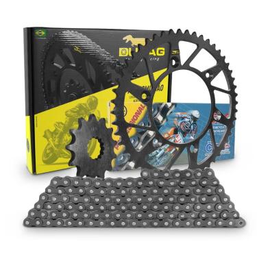 Imagem de Kit Relação Transmissão Durag Corrente Cz S/ Retentor Yz 250 Yzf 450