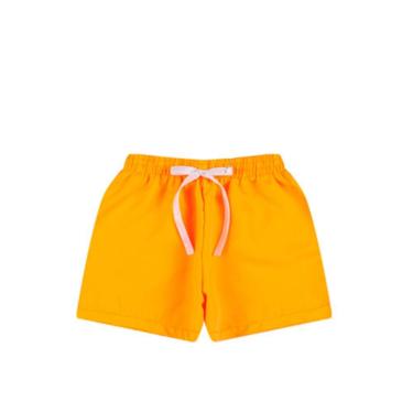 Imagem de Shorts Infantil Menina Neon Para Praia Piscina- Estampa Revela na Água