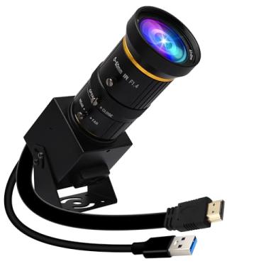 Imagem de ALPCAM Câmera Usb Hdmi 4K, 3.0 De Alta Velocidade 60 Fps Com Lente Telefoto Cs-Mount 5 A 50 Mm, Zoom H.264, Webcam Para Videoconferência Digital Windows, Linux, Android E Mac Os