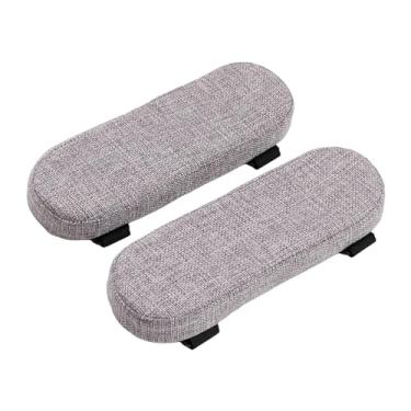 Imagem de MotiveTech Apoio de Braço para Cadeira de Mesa com Capa Lavável para Sala de Jantar E Sofá, Cinza, Tamanho real