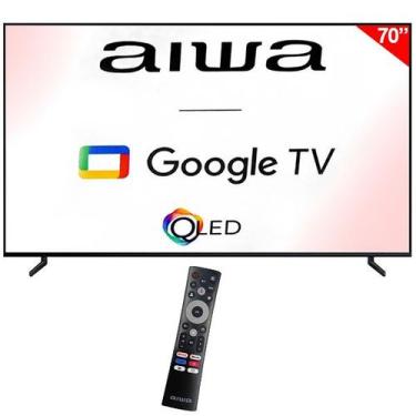 Imagem de Smart TV QLED 70 Polegadas AIWA AW70B4QFG 4K Ultra HD Google TV Wi-Fi 