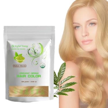 Imagem de Tintura de cabelo de henna 100% orgânica – tintura de cabelo natural, livre de produtos químicos para cores ricas e vibrantes e brilho – cobertura cinza, segura para todos os tipos de cabelo, vegano