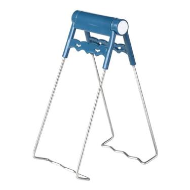 Imagem de Clipe de tigela de cozinha não escaldante manivela de plástico de placa multifuncional de placa quente aço inoxidável para churrasco doméstico PP PP Material 18,5cm