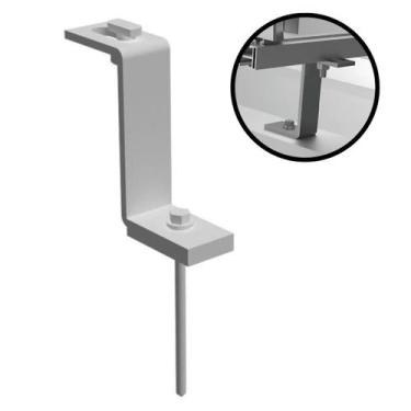 Imagem de Estrutura Suporte Z Fixador Placa Painel Solar Alumínio E - Perfil Mas