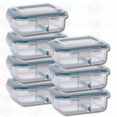 Imagem de 7uni Pote Hermético com Divisória Fitness Marmita Alimentos - QUALITY 