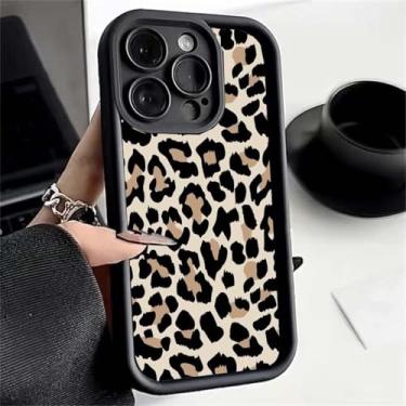 Imagem de HPQWN Para Samsung S24FE Capa de leopardo de luxo Capa legal (para Samsung S24FE/S13631)