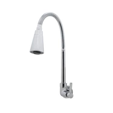 Imagem de Torneira Cozinha Parede Tubo Gourmet Conic Flexível Cromado